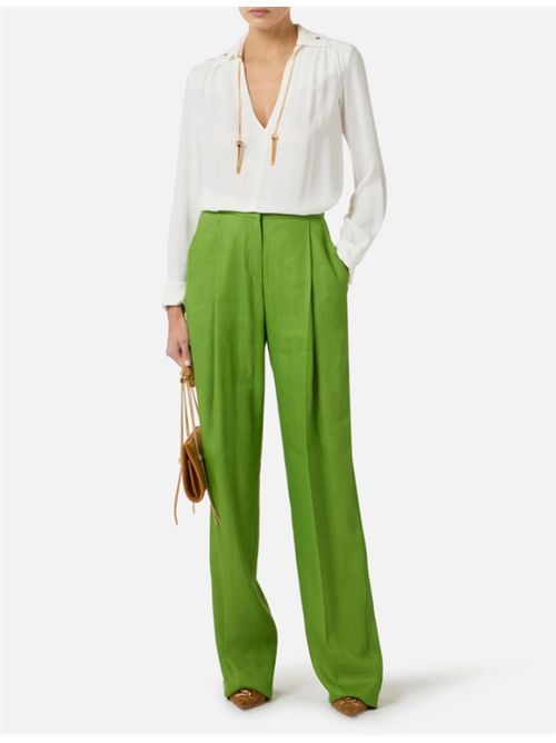 GEORGETTE SHIRT ELISABETTA FRANCHI | CA15962E2360 avorio